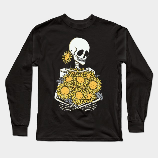 Dark Blooming Long Sleeve T-Shirt by studioyumie